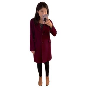 Fleurette / Loro Piana purple soft wool coat